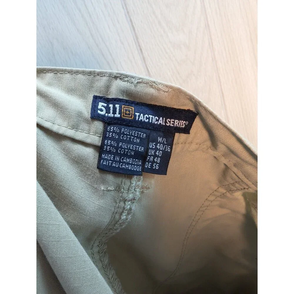 5.11 Tactical Series Khaki Tan Cargo Pants Men’s 40x36 RN109614 CA04719 - Picture 7 of 10